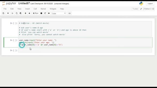 Python Tutorial 27 : Solution of Exercise 02 | Python lower & upper Case | and & or operators