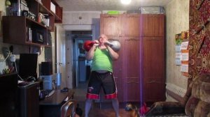 ПАРНЫЙ ЖИМ ГИРЬ ПО 32 КГ НА 18