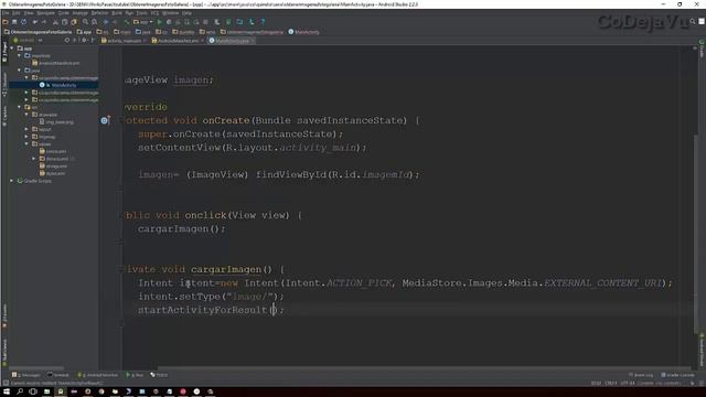 96. Como cargar Imagenes de la galeria en Android смотреть онлайн