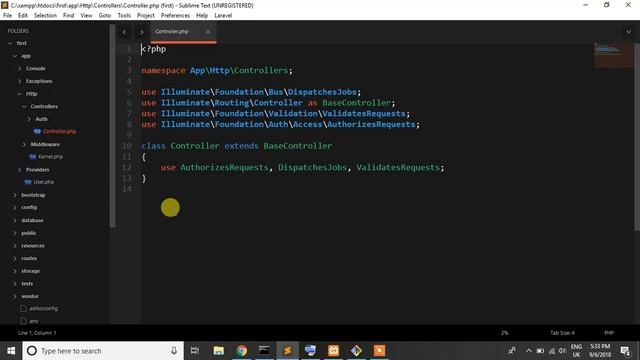 Learn Laravel 5.7 from scratch | Laravel tutorial 4 (Project Structure)