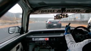 Honda Civic AH vs Nissan GTR (R35) - Tsukuba Circuit (Full)