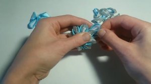 Ободок Снежинка (Канзаши МК), новогодняя новинка 2018 из атласных лент / Diy snowflake