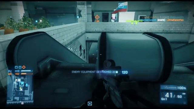 BF3 Gameplay on Metro "Operation Razor Blade" w/Commentary смотреть онлайн