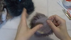 Съемный меховой помпон.Новая жизнь старых воротников)))