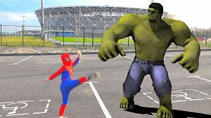 BIG HULK vs SPIDERMAN - the INCREDIBLE HULK vs SPIDER-MAN