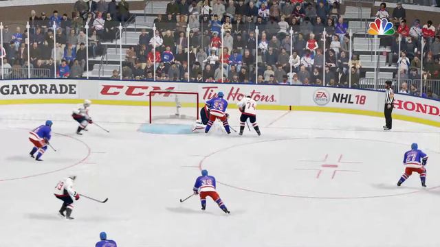 NHL 18 Washington Capitals vs New York Rangers PS4 Gameplay