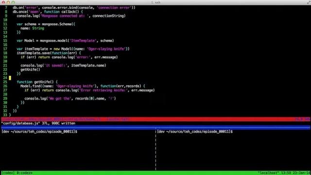 11 - MongoDB + Node = Mongoose (an Intro)