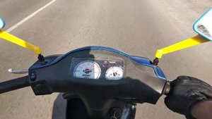 разгон suzuki zz inch up sport до 60 км.положил стрелку.но может и больше до 70