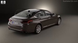 Hyundai Genesis (DH) with HQ interior 2014 by 3D model store Humster3D.com