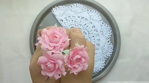 Маленькая радость/Цветы из ткани/Скрапбукинг.