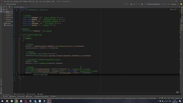 Дрифт в одном скрипте Unity 3d
