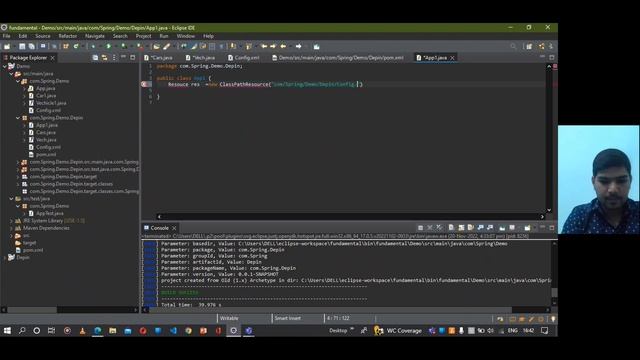 Dependency Injection in spring using XML config file| bean factory|ApplicationContext #xml #spring смотреть онлайн