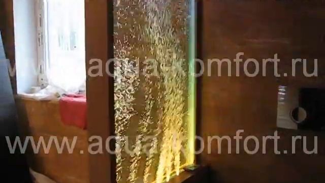 Пузырьковая панель из стекла в интерьере офиса | Bubble glass panel in the office interior