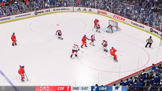 Легенды Хоккея / Кубок мира 2024 / США - ЧЕХИЯ (игра NHL 23)