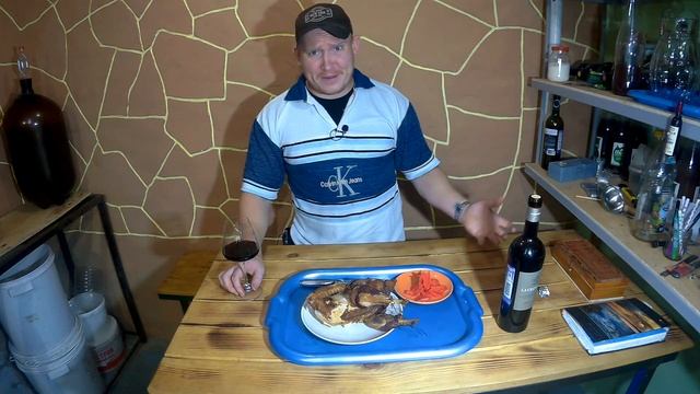копченая курочка на виноградной лозе в изобелле