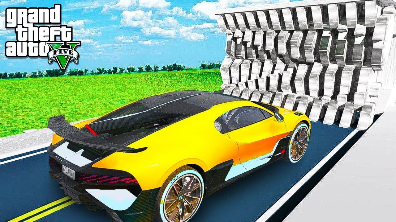 РАЗРУБИЛ БУГАТТИ ДИВО в ГИГАНТСКОЙ ДРОБИЛКЕ МАШИН в ГТА 5 МОДЫ - ЭКСПЕРИМЕНТЫ в GTA 5 смотреть онлайн