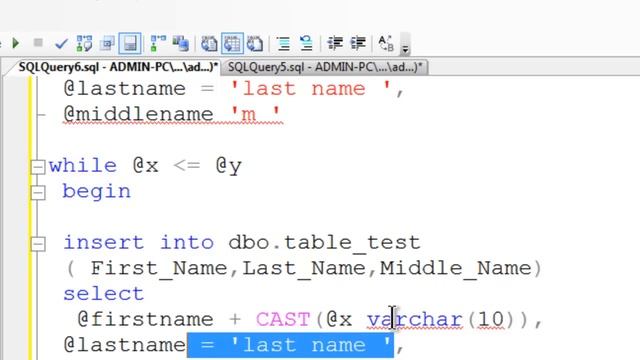 SQL Server Express 2008 R2 Tutorial 6 - Inserting Data In Tables Using The While Loop смотреть онлайн