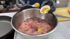 Готовим мясную поджарку из свинины и куриную печень в автоклаве