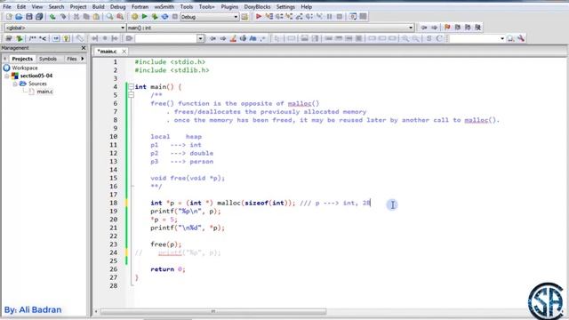 Dynamic memory allocation in C   Deallocation, free   Must Watch   English