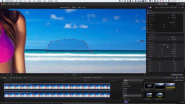 КАК УБРАТЬ ЛИШНИЕ ОБЪЕКТЫ в кадре в Final Cut Pro? ==ФИШКИ FINAL CUT==