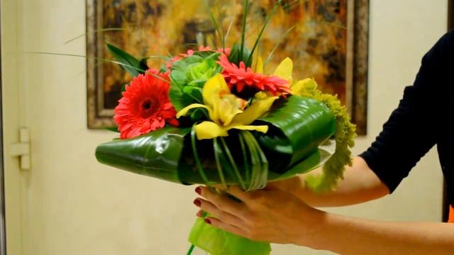 Букет из гербер и орхидей смотреть онлайн