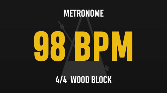 98 BPM 4/4 - Best Metronome (Sound : Wood block) смотреть онлайн