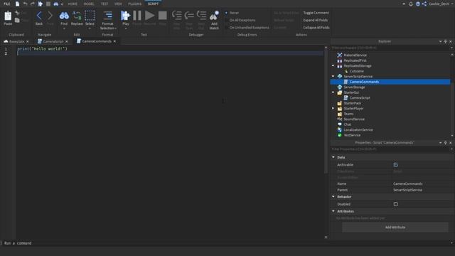 Roblox Tutorial - How to create camera chat commands? смотреть онлайн