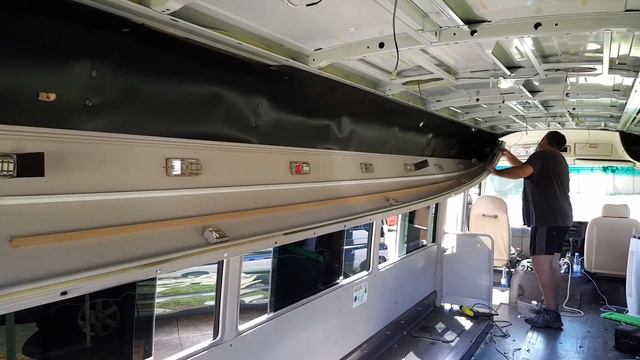 Mitsubishi Rosa Bus Conversion Part 4   Removing ceiling and walls смотреть онлайн
