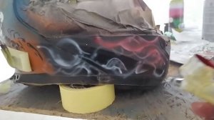 аэрография на шлеме покраска шлема