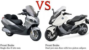 Piaggio X9 500 vs BMW C 600 Test specification comparison