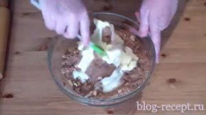 Шоколадная колбаса из печенья со сгущенкой