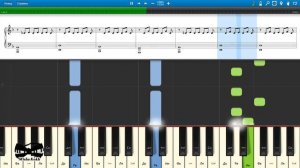 Северный ветер (на пианино Synthesia cover) Ноты и MIDI
