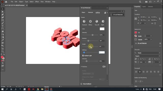 Realistic 3D Isometric Text Effect In Illustrator  Illustrator Tutorial photoshop illustrator