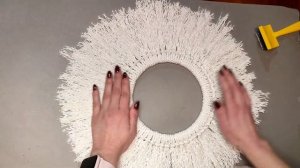 Декор зеркала своими руками/DIY mirror decor Simple macrame