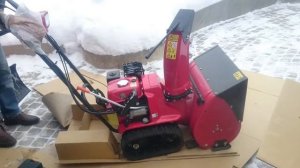 уборщик Honda HSS 655 ET гусеничный первый запуск