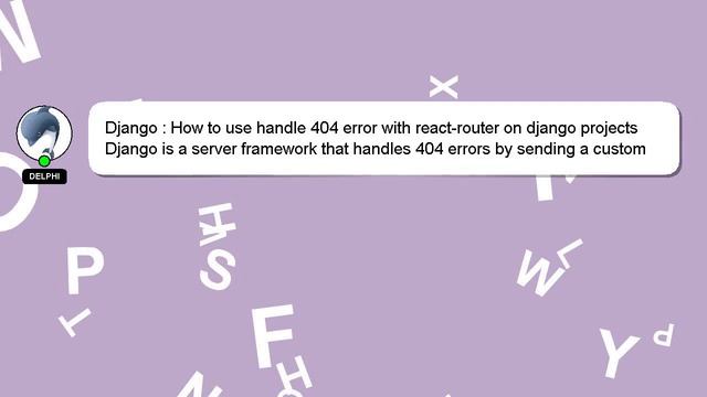 Django : How to use handle 404 error with react-router on django projects смотреть онлайн