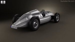 Auto Union Type D 1938 by 3D model store Humster3D.com