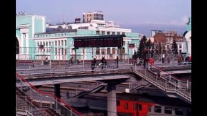 Видео. Железнодорожный вокзал Новосибирск- Главный.
