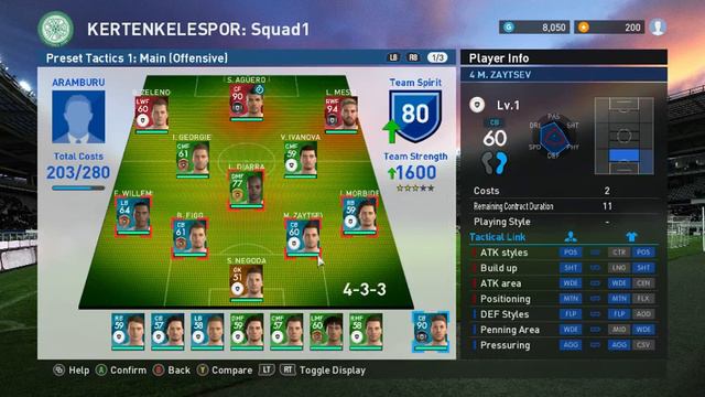 PES 2017 MY CLUB KERTENKELESPOR EFSANE TOP AÇILIMI смотреть онлайн