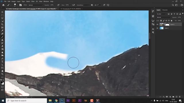 How to Change Cloud with Mask Layer & Brush Tool - PhotoshopTutorial # 34 (Beginner to Pro)