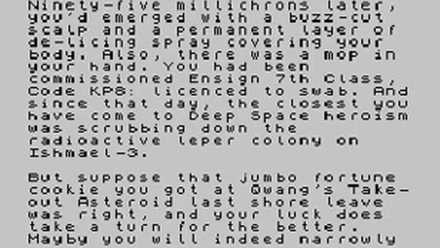 Planetfall -- Interlogic Science Fiction (ZxZvm) (ZX Spectrum) смотреть онлайн