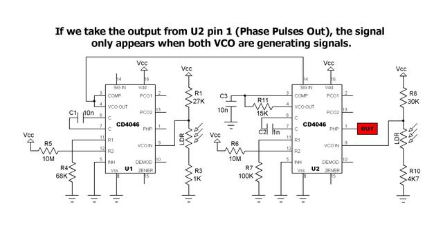 Kind of a ring modulator circuit with two CD4046 смотреть онлайн
