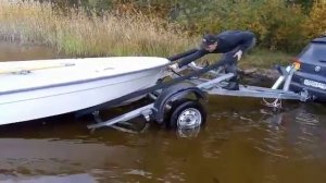 Terhi 400 спуск с самосвального прицепа.