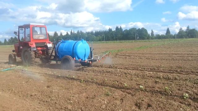 Опрыскивание малины. смотреть онлайн