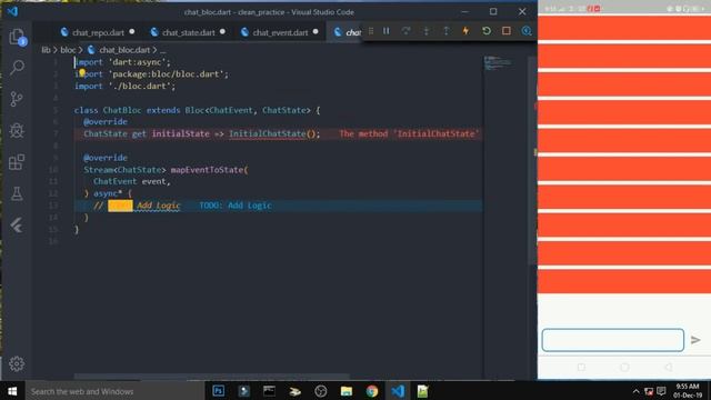 Flutter - Chat Screen using flutter bloc | Flutter Tutorial