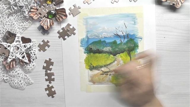 Как нарисовать цветущее дерево акрилом или гуашью смотреть онлайн