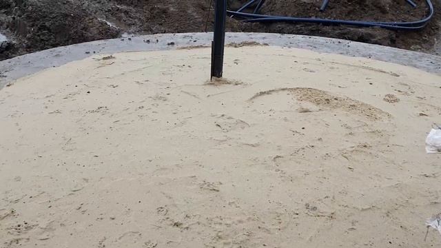 Ленточный фундамент для модульной стальной вертикальной емкости 150 м3. Пожарный резервуар 300 м3. смотреть онлайн