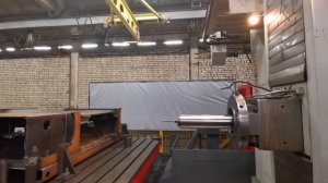 Обработка рамы подъёмника на горизонтально-расточном станке с ЧПУ HBM 5Т