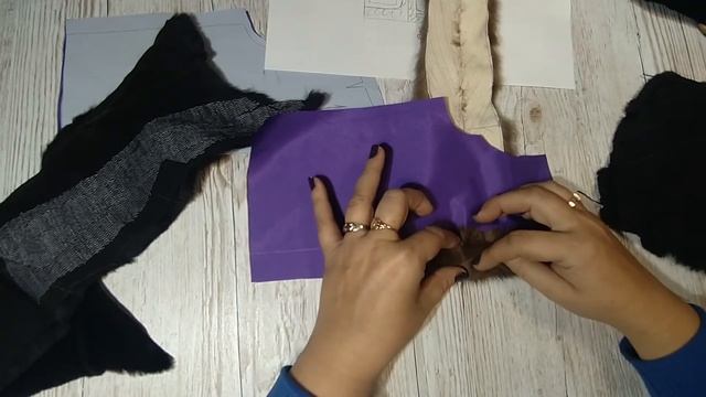 Пошив  Жилетки на Меху. Полная версия. Урок №1