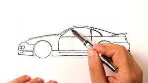 Как нарисовать машину Nissan 300ZX
